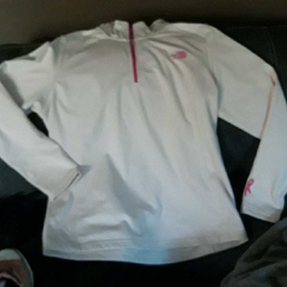 1/4 zip nylon fleece lined